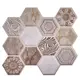 Комплект панелей ПВХ Lako decor Бежевые соты 300x300мм 0.9м² 10шт