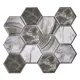 Комплект панелей ПВХ Lako decor Мраморные соты 300x300мм 0.9м² 10шт серо-коричневый