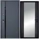 Входная дверь Diva STR МХ-45 205x86см правый цвет Д15 венге/черный кварц с зеркалом