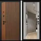 Входная дверь Labirintdoors Шторм 205x88см правый цвет грей софт/дуб кантри темный с зеркалом
