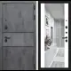 Входная дверь Labirintdoors Инфинити 205x88см правый цвет белый софт/бетон темный с зеркалом