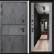 Входная дверь Labirintdoors Инфинити 205x96см левый цвет бетон светлый/бетон темный с зеркалом
