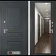 Входная дверь Labirintdoors Атлантик 205x96см правый цвет венге/шагрень с зеркалом