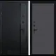 Входная дверь Labirintdoors Пиано левый П13 205x96см графит софт/черный кварц