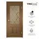 Дверь межкомнатная Velldoris Alto 2V остеклённая 200x80см ПВХ цвет золотой орех без замка и петель