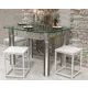 Табурет Estente 36x46x36 см сталь цвет белый