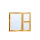 Деревянное окно сосна Timber&Style 1160x1470мм трехстворчатое поворотный