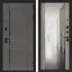 Входная дверь Bunker BN-04 205x88см правый цвет бетон светлый/дюна муссон с черной патиной с зеркалом ФЛЗ-1