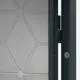 Входная дверь Меги Romb левый 205x87см цвет черный/серая