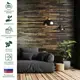 Стеновая панель 3D Art barn wood Triple каштан 816x102x10мм 1м² 12шт