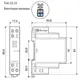 Контактор модульный Finder 2NO 25А с переключателем катушка 230В АС/DC