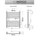 Полотенцесушитель электрический Indigo Attic 500x600 мм 80 Вт лесенка цвет белый
