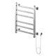 Полотенцесушитель электрический Ника Step-1 80 Вт 50x60 см правый ТЭН цвет хром
