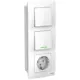 Розетка с выключателем встраиваемые Schneider electric Blanca BLNBS101111 с заземлением с подсветкой цвет белый