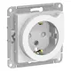 Розетка встраиваемая Schneider electric AtlasDesign 7612619 с заземлением цвет белый