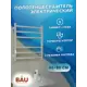 Полотенцесушитель электрический Bauedge В10 П6 500x600 мм 85 Вт с терморегулятором и таймером слева лесенка цвет хром