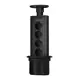 Розетка выдвижная встраиваемая Mebax LK4 LK-GN1204 BLK 4 розетки D100 мм с заземлением цвет черный