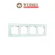 Рамка для розеток и выключателей Werkel Favorit WL01-Frame-04 4 поста цвет прозрачный