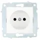 Розетка встраиваемая Ovivo Quantum/Loft/Mina/Grano 600-000301-215 цвет белый