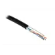 Кабель витая пара Hyperline 500м F-UTP категория 5e 4 пары цвет черный