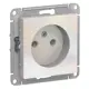 Розетка Schneider Electric Atlas ATN000441 без заземления цвет жемчуг