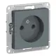 Розетка Schneider Electric Atlas ATN000741 без заземления цвет грифель