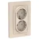 Розетка Schneider Electric AtlasATN000226 цвет бежевый