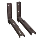 Кронштейн складной поворотный Upforming ral 8017 10x45.5 см цвет коричневый