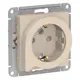Розетка Schneider Electric AtlasATN000247 цвет бежевый