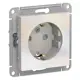 Розетка Schneider Electric AtlasATN000445 цвет жемчуг