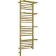 Полотенцесушитель электрический Сунержа Богема 3.0 Л 400x1200 мм 300 Вт с терморегулятором и 4 полками лесенка цвет состаренная латунь