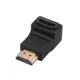 Переходник Rexant штекер HDMI - гнездо HDMI угловой