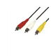 Шнур Rexant 3 RCA - 3 RCA 10м черный