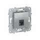 Розетка телефонная встраиваемая Schneider electric Unica NU549218 RJ11 цвет белый
