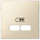 Лицевая панель для USB механизма 2.1 А Schneider Electric Merten Systeme M MTN4367-0344 цвет бежевый