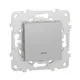 Выключатель встраиваемый Schneider electric Unica NU520330N 1 клавиша цвет алюминий