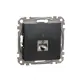 Розетка компьютерная встраиваемая Schneider electric Sedna SDD114451S RJ45 категория 5E цвет антрацит
