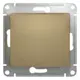 Кнопка нажимная Schneider electric Glossa GSL000415 1 клавиша цвет титан
