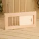 Решетка вентиляционная с задвижкой Simaland 9718714 100x265 мм дерево