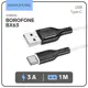 Кабель Borofone BX63 Type-C - USB 3 А 1 м TPE оплётка цвет белый