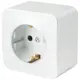 Розетка накладная Stekker София MST16-11-01 с заземлением цвет белый