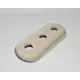 Накладка на бревно для трех ретро розеток/выключателей Cleverwood D300 мм наружного монтажа