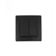 Выключатель встраиваемый Aling-conel Prestige 606.E1E1 2 клавиши цвет чёрный soft touch