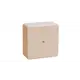 Распределительная коробка открытая Iek КМ41212-02 75x75x20 мм IP20 цвет бежевый