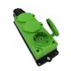 Розетка тройная Ne-ad NVO-KI-K-3-1PEN-16-54-GREEN с заземлением и крышкой 230 В 16 A цвет зеленый