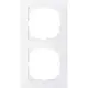 Рамка для розеток и выключателей Schneider electric Merten SM M-Pure 2 поста цвет полярно-белый