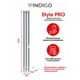 Полотенцесушитель электрический Indigo Style 3 PRO 130x1200 мм 107 Вт с терморегулятором I-образный цвет серебристый