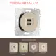 Розетка USB встраиваемая Arte milano 385175 цвет шампань