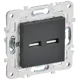 Розетка USB встраиваемая Iek Skandy SK-U21-D31-K48 цвет титан