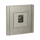 Розетка компьютерная двойная встраиваемая Iek Forte&Piano FP-K10-2-K46 RJ45 Cat 6 цвет сталь